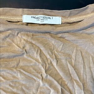 Project Social T Long Sleeve Tee in Brown